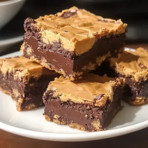 Double Chocolate Buckeye Blondies Recipe