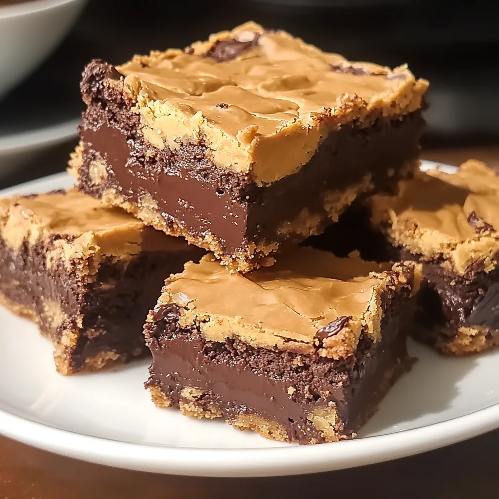 Double Chocolate Buckeye Blondies Recipe