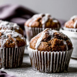 Gingerbread Muffins with Lemon Glaze Recipe