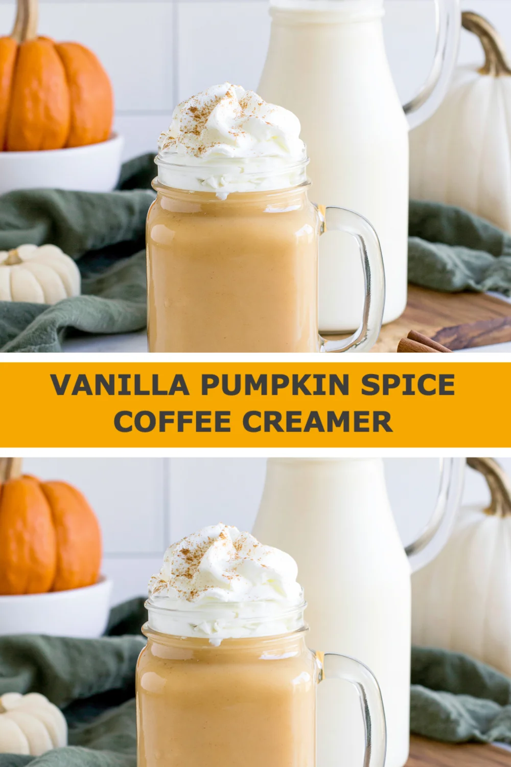 Delight in Fall with Homemade Vanilla Pumpkin Spice Coffee Creamer - Easy Recipe Inside!