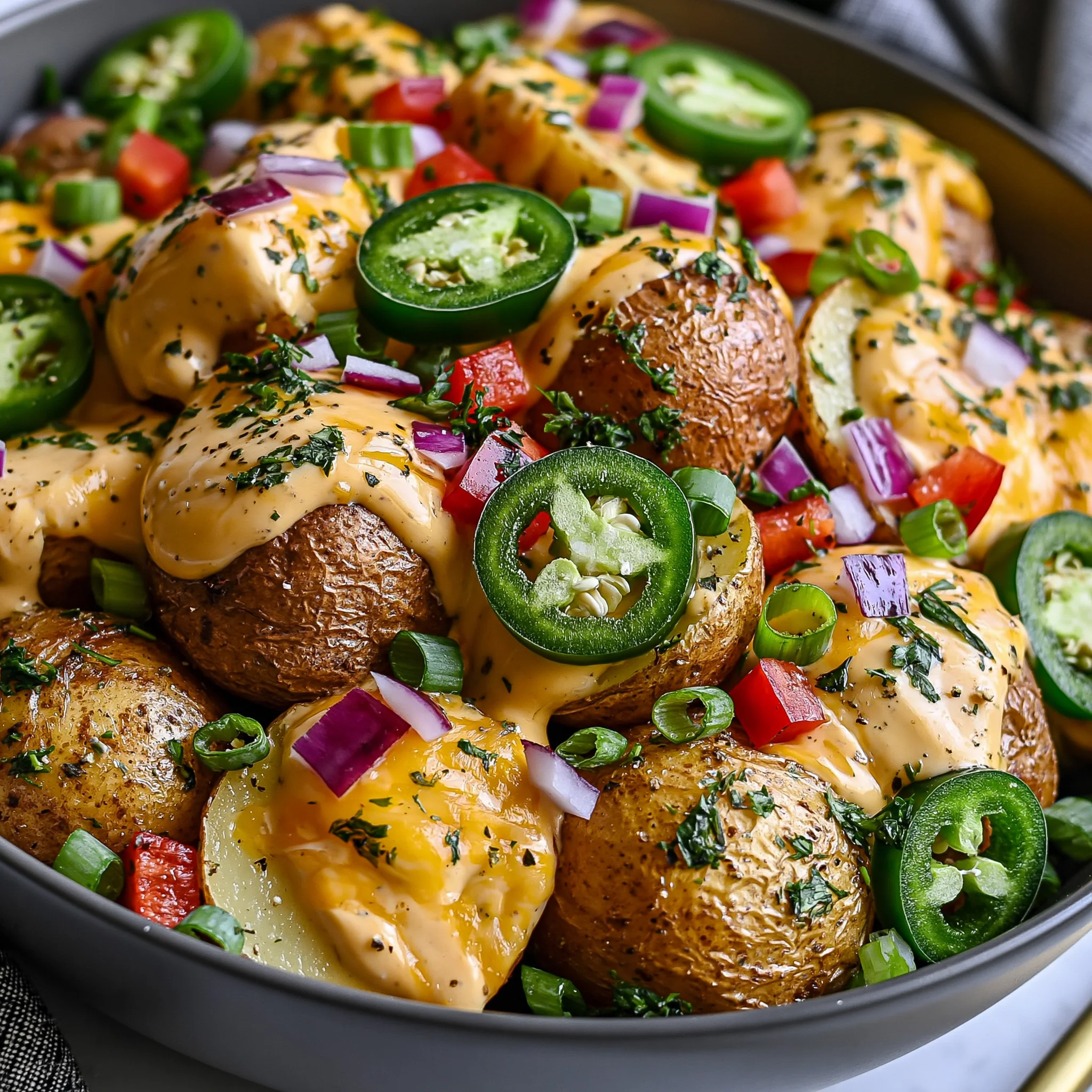 Jalapeño Popper Roasted Potato Salad Recipe