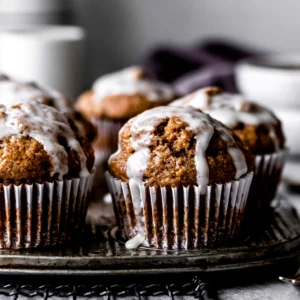 Maple Glazed Gingerbread Muffins Recipe