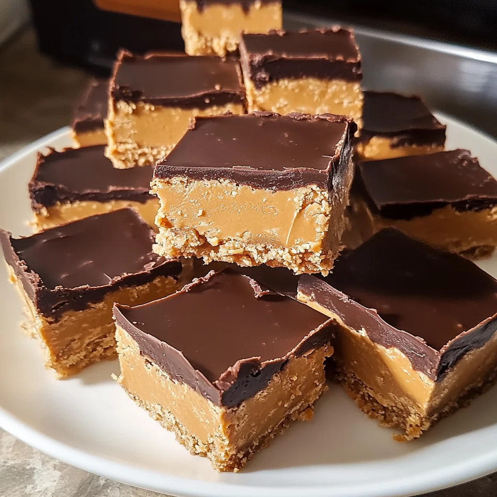 No-Bake Peanut Butter Buckeye Bars Recipe