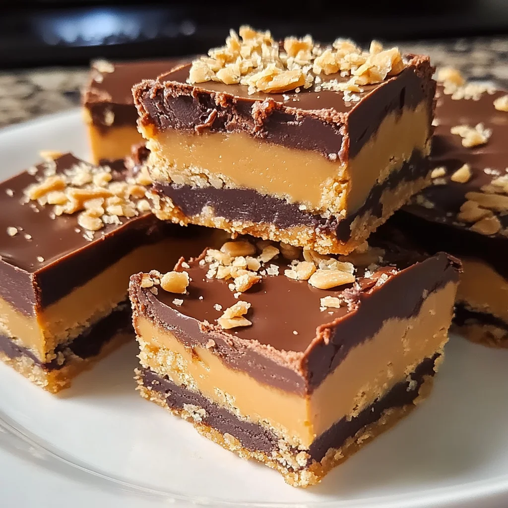 Salted Caramel Buckeye Bars Recipe (No Baking Required!)