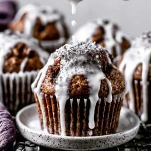 Spiced Gingerbread Muffins with Glaze Recipe
