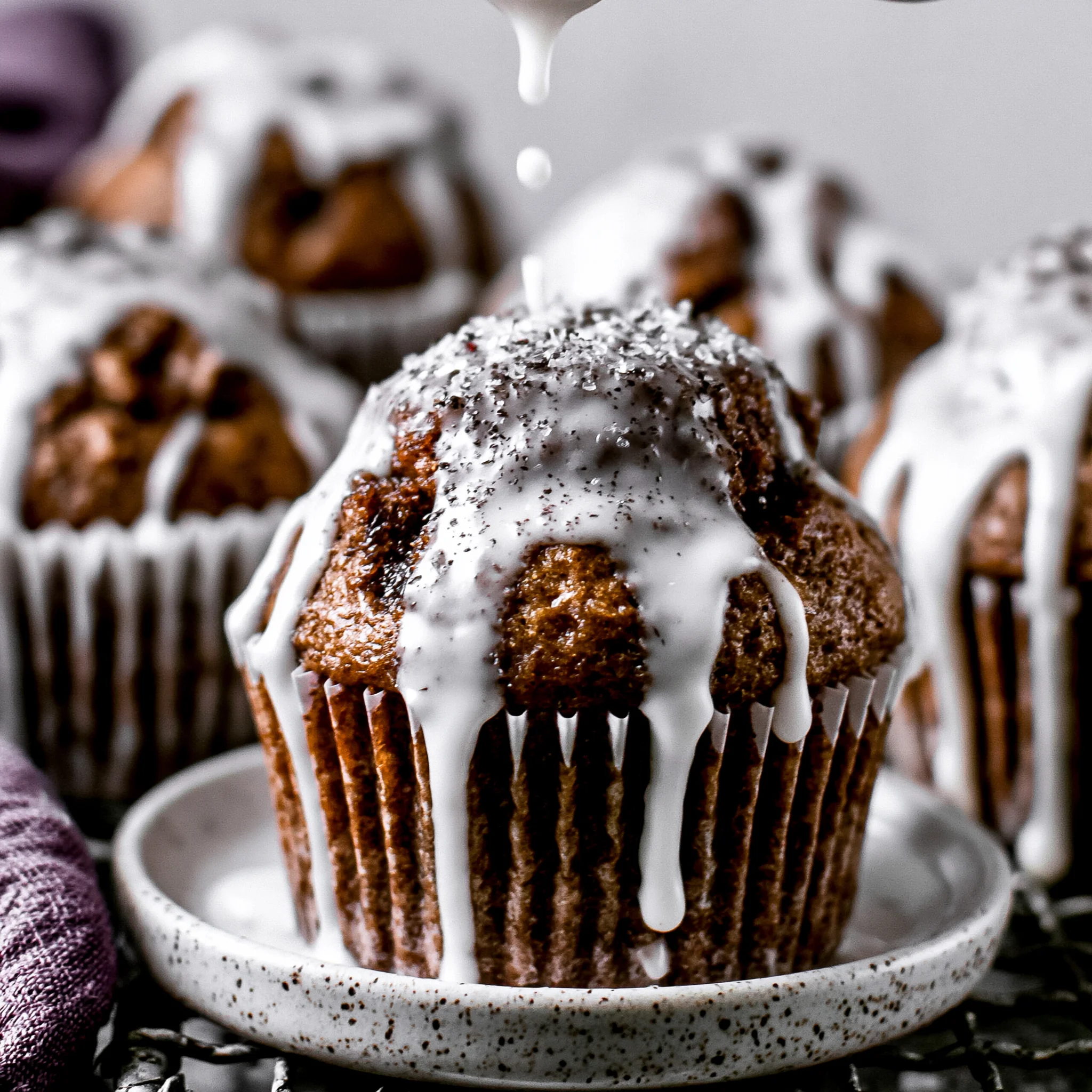 Spiced Gingerbread Muffins with Glaze Recipe