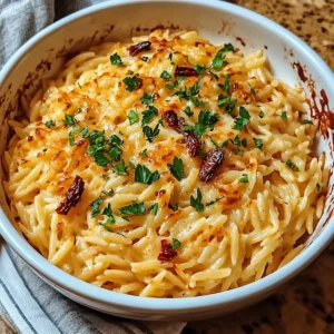 Spicy Sun-Dried Tomato Mozzarella Orzo Recipe