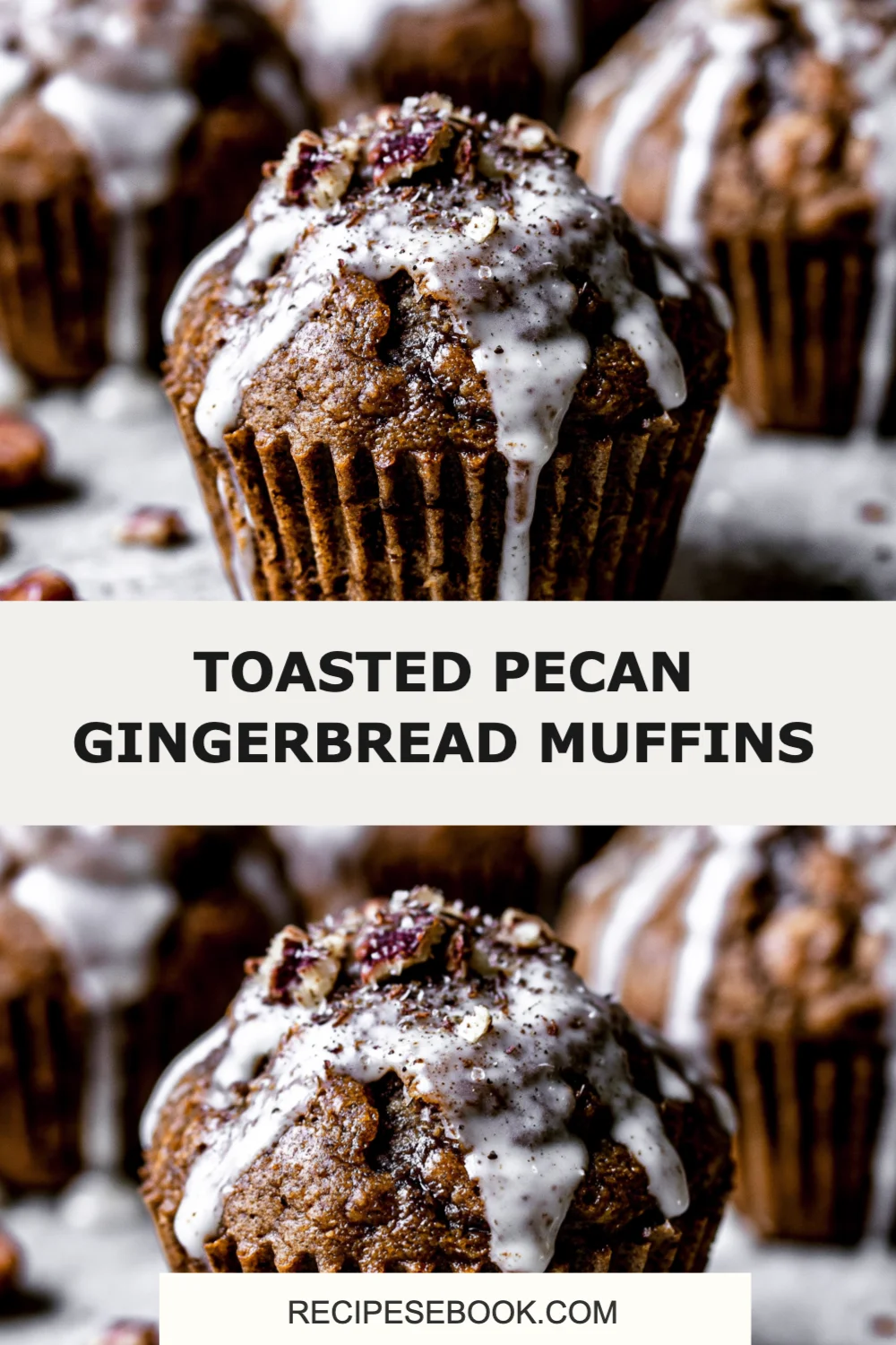 Irresistible Toasted Pecan Gingerbread Muffins for a Cozy Holiday Treat!