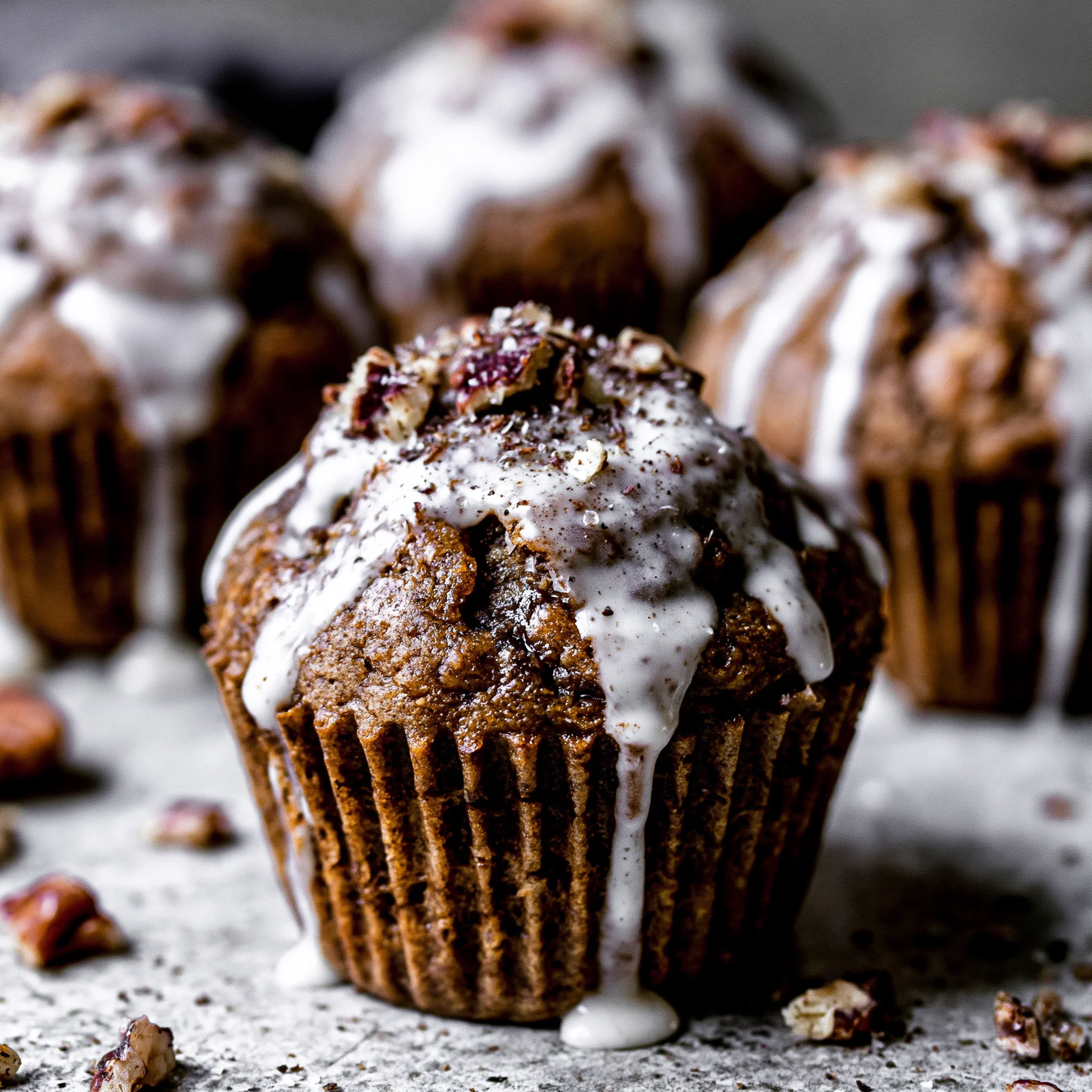Toasted Pecan Gingerbread Muffins Recipe