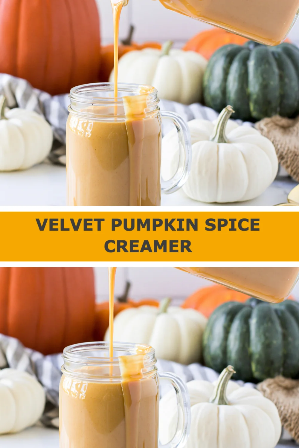 Delight in Fall with Homemade Velvet Pumpkin Spice Creamer – A Cozy Coffee Essential!