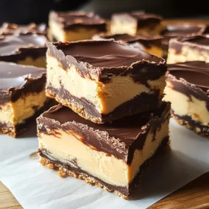 White Chocolate Marbled Buckeye Bars Recipe